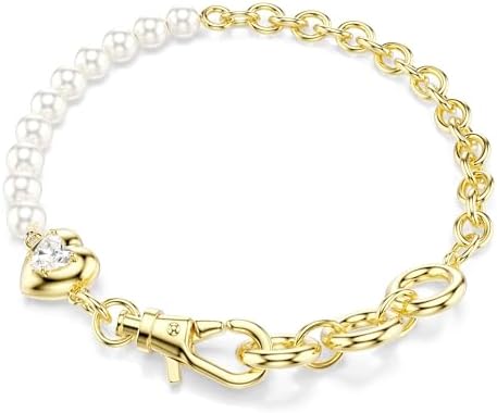 Amazon.com: Swarovski Dextera bangle, Octagon, Pavé, White, Gold